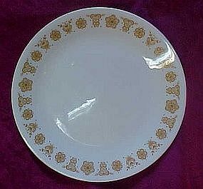 Corelle luncheon plate, butterfly gold pattern