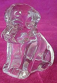 Federal glass mopey dog glass candy container