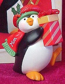 2003 Hallmark keepsake ornament Mom, penguin MIB
