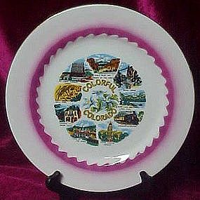 Scenic souvenir plate of Colorful Colorado