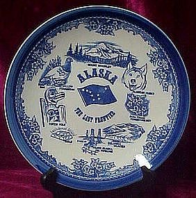 Vintage Alaska state souvenir plate