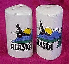 Heart shape ceramic  souvenir shakers from Alaska