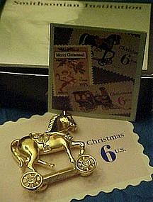 Avon Smithsonain toy horse pin by Avon