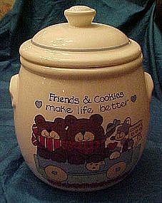 Teddy Bears cookie jar, Friends and cookies make life..