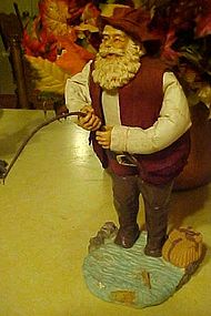 Clothtique  Fisherman Santa by Possible Dreams