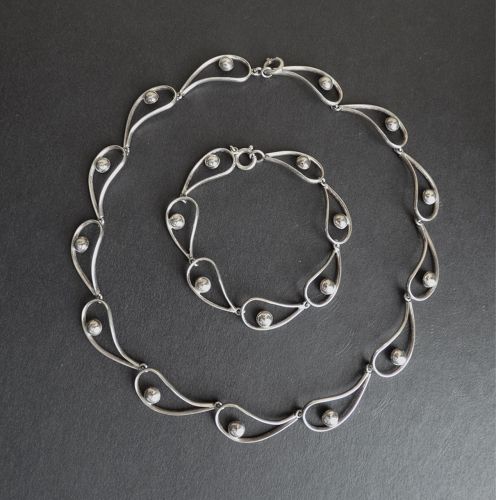 Modernist Arne Johansen Denmark Sterling Necklace &/or Bracelet