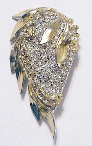 Costume Jewelry Designer Rhinestone Dangle Earrings Louis Segal - Ruby Lane