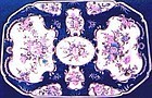 Worcester Dr. Wall Blue Scale Platter c 1770