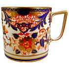 Antique Derby Porcelain "King" Pattern Porter Mug