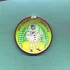 RARE 1957 MARDI GRAS New Orleans Clown Jester Hologram Pin Back