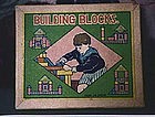 1950s Miniature Toy Wood Architectural Building Blocks