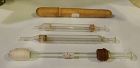 Two 19thC Medical Ear Syringes Hand Blown Glass