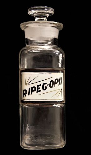 1889 Opium Apothecary LUG Medicine Bottle of the Whitall Tatum Company