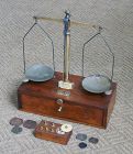 C1900 Fairbanks NY Apothecary Cased Prescription Scale and Weight Set