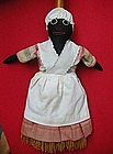 Wonderful 1940s Cloth Black Americana Mammy Broom Doll