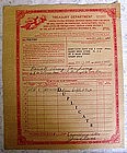 1947 IRS Pharmacy Drug Store Narcotic Form-Logan, OHIO
