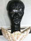 1950 Black Americana African in SeaShell Ceramic Planter HouseOfVenice