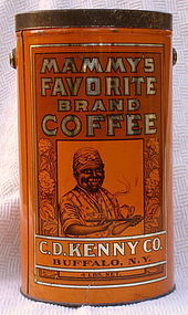 1920s 4LB Mammy's Favorite Brand Coffee Tin Baltimore