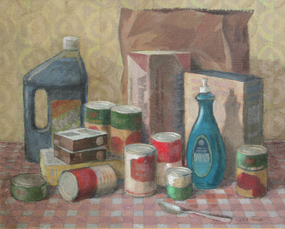 "Still Life with Groceries" by James Francis O’Brien
