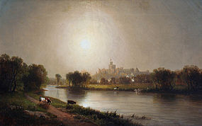 Windsor Castle by William R. Tyler (Am. 1825-1896)