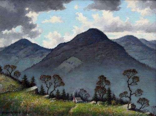North Carolina Landscape by Benson Bond Moore (Am.,  1882-1974)