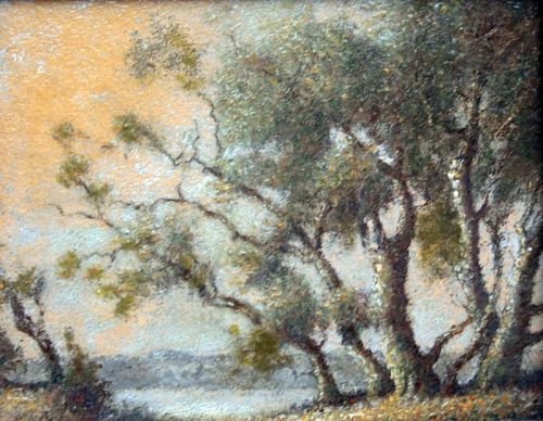 Potomac River Landscape by Benson Bond Moore (Am.,  1882-1974)