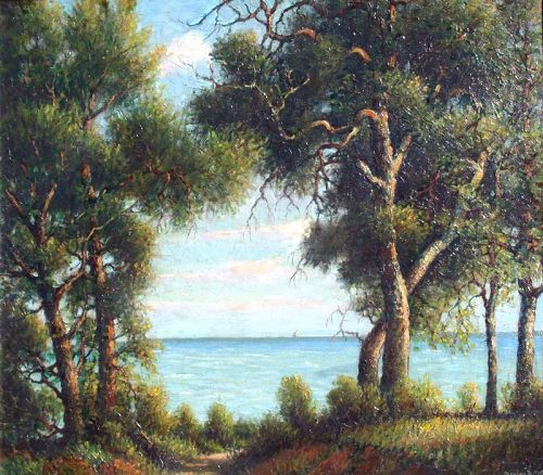 Chesapeake Bay Landscape by Benson Bond Moore (American 1882-1974)