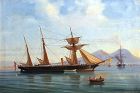 British Sailing Ship in the Bay of Naples