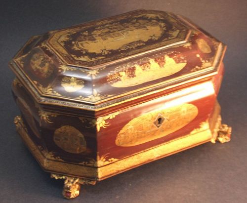 Chinese Lacquer Tea Chest