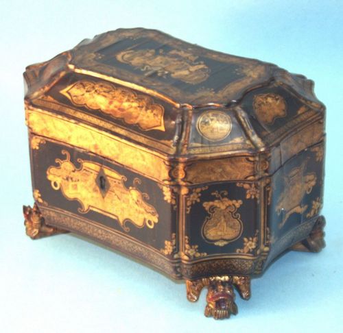 Antique Chinese Export Tea Caddy