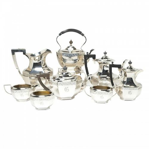 Eight Piece Birks Sterling Tea and Coffee Service 4,004 grams