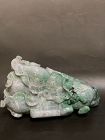 Large Carved Chinese jadeite cabbage.