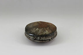 Japanese Bizen Wisteria Insence Container Kogo by Shuho
