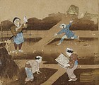 Antique Japanese Painting Album Nara-ehon 17th C
