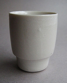 Sake / Whiskey Cups, Porcelain, by Hanako Nakazato