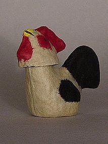 Sendai Hariko Rooster, Papier-Mache Folk Toy