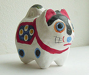 Saitama Inu Hariko (papier-mache dog,)Japanese Folk Toy