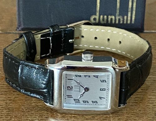 DUNHILL Men's Rectangular Mid-Size UNISEX Stainless Steel 24mm by 34mm