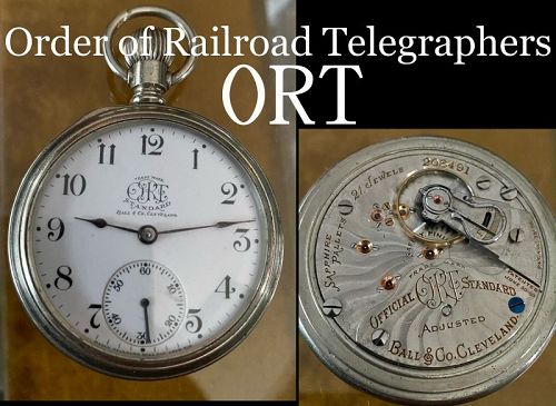 BALL 21j 18 Size ORT Order of Railroad Telegraphers 1902