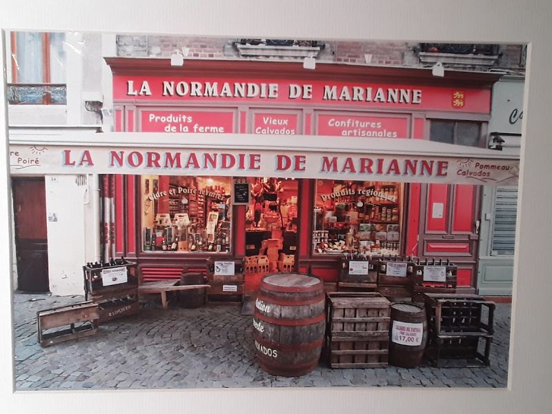 Brian Miller Photograph La Normandie Market signed