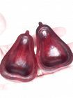 Vintage Chinese Red Hardwood carved pear shaped box