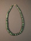 Chinese jade bead necklace