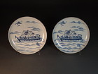 Japanese Arita porcelain dishes (pair)