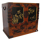 Japanese Lacquered Marquetry Cabinet