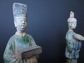 Pair of Ming Dynasty Tomb Figurines