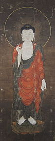 Korean Antique Painting of Amida Buddha