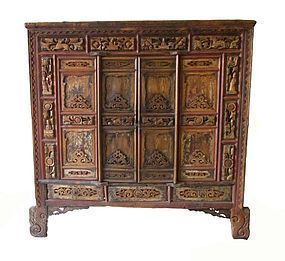 Antique Chinese Temple Cabinet