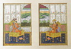 Antique Indian Painting of Royal Couple
