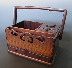Japanese Antique Hardwood Tobacco Box