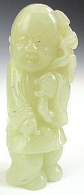 Antique Chinese Carved Jade Man